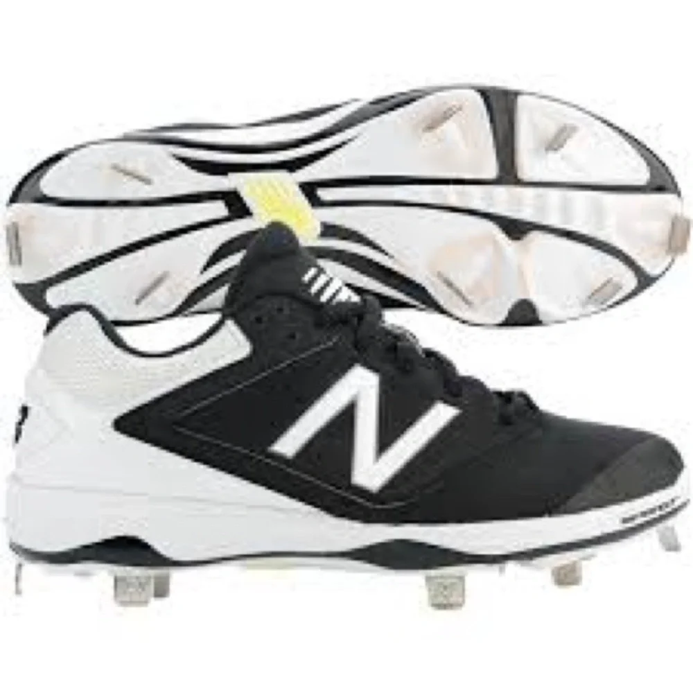 New‎ Balance metal softball cleats women’s size 11 black white new with tags